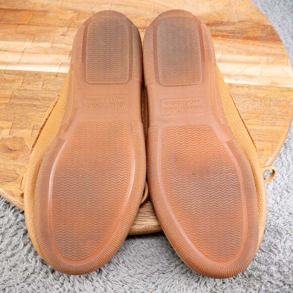 Minnetonka Shoes Mens Size 11 Moosehide Classic Brown Leather Moccasins 890W - Picture 8 of 8